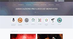 Desktop Screenshot of mondavioproloco.it